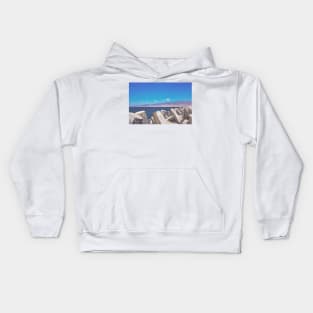 Sea wall, Oman Kids Hoodie